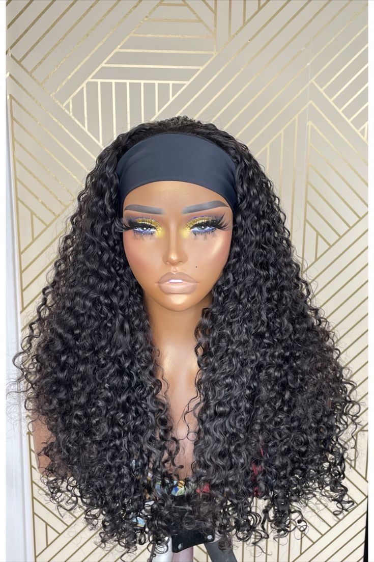 Headband Wig Curly 24